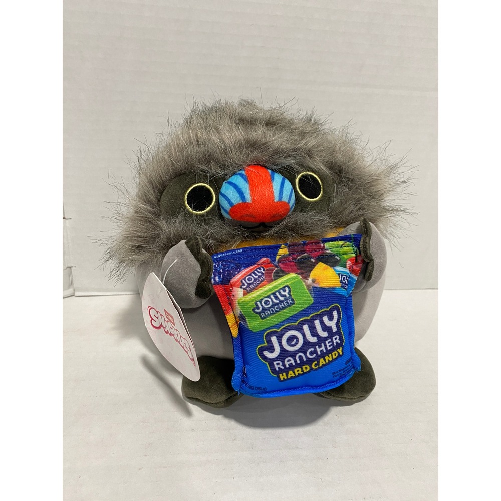 Zuru Snackles Plush Toy Mandrill Baboon Jolly Rancher Grey 8in NWT